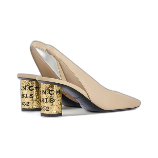 Tape Slingbacks In Leather