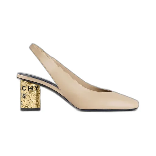Tape Slingbacks In Leather