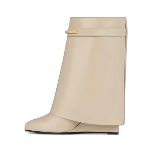 Shark Ankle Boots In Leather