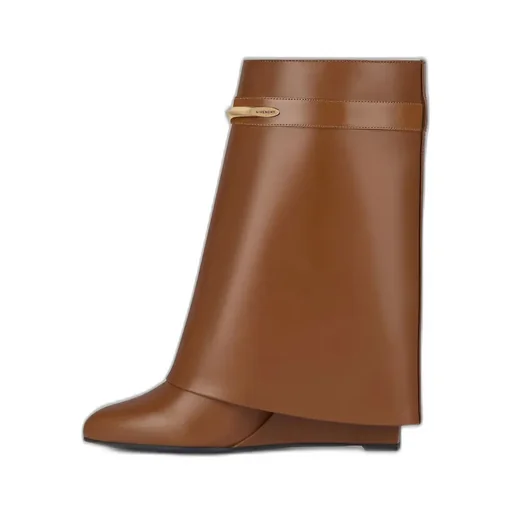 Shark Ankle Boots In Leather