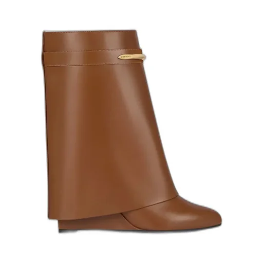 Shark Ankle Boots In Leather