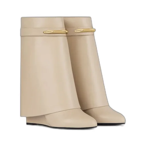 Shark Ankle Boots In Leather