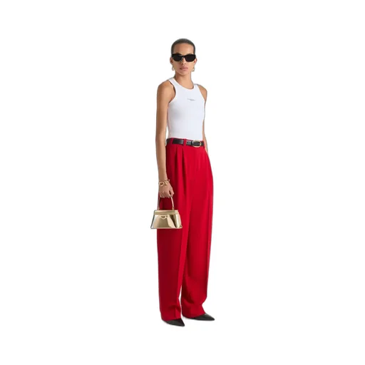 Antigona Vanity Bag In Mirror Effect Leather With Chain