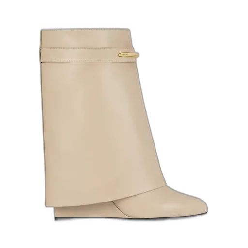 Shark Ankle Boots In Leather