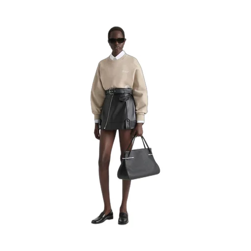 Sweatshirt In Fleece With Givenchy Stamp Print