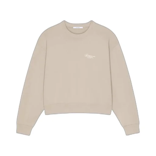 Sweatshirt In Fleece With Givenchy Stamp Print