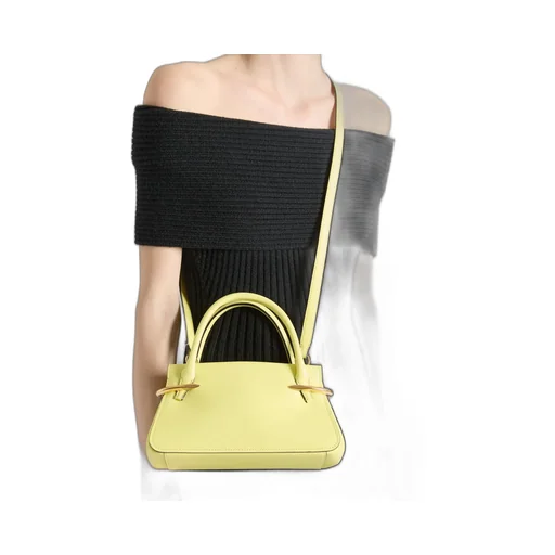 Mini Pinch Bag In Leather