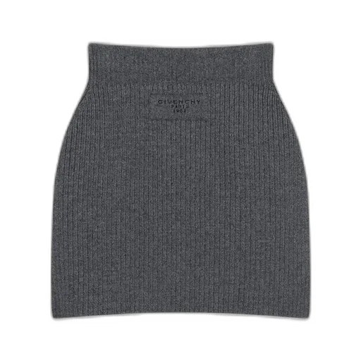 Mini Pencil Skirt In Wool
