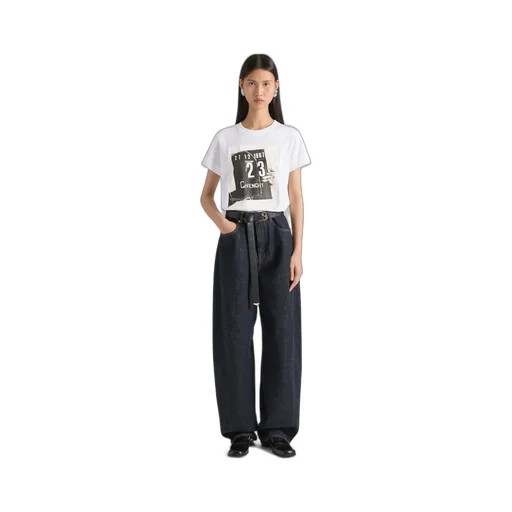 T-Shirt In Cotton With Givenchy Clapperboard Print