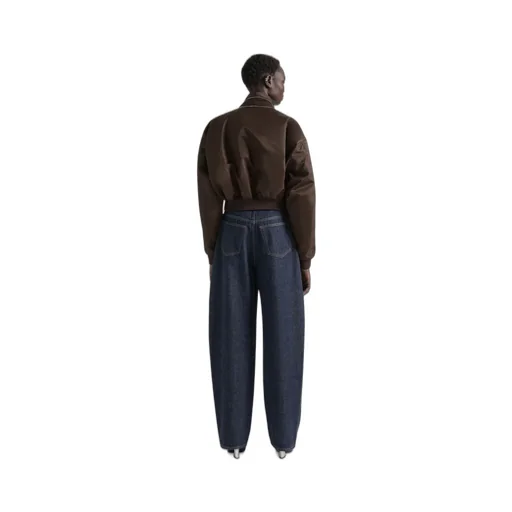 Bomber With Zipped Shawl Collar In Nylon