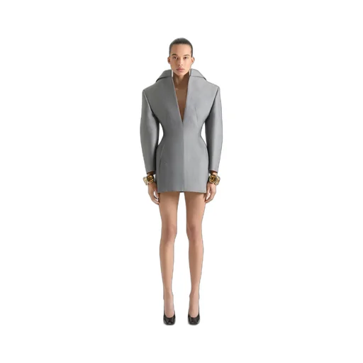 Back-To-Front Tailored Dress In Wool