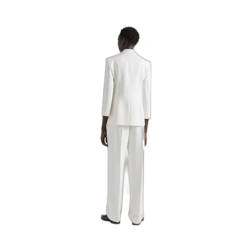 Double Pleat Pants In Wool