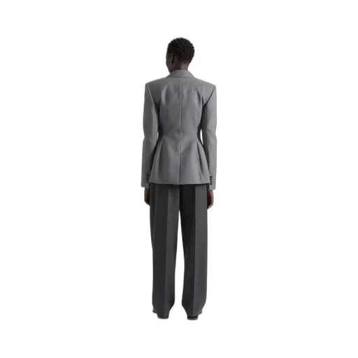 Double Pleat Pants In Wool