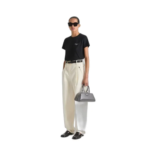 T-Shirt In Cotton With Givenchy Stamp Print