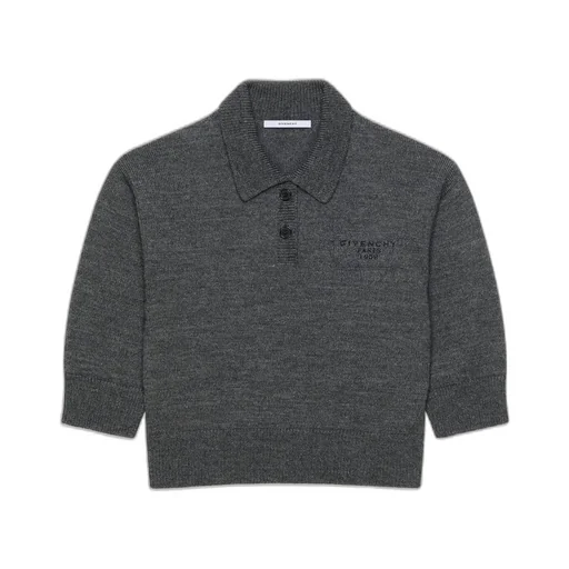 Polo Top In Wool