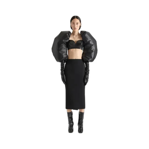 Bullet Bra Top In Leather