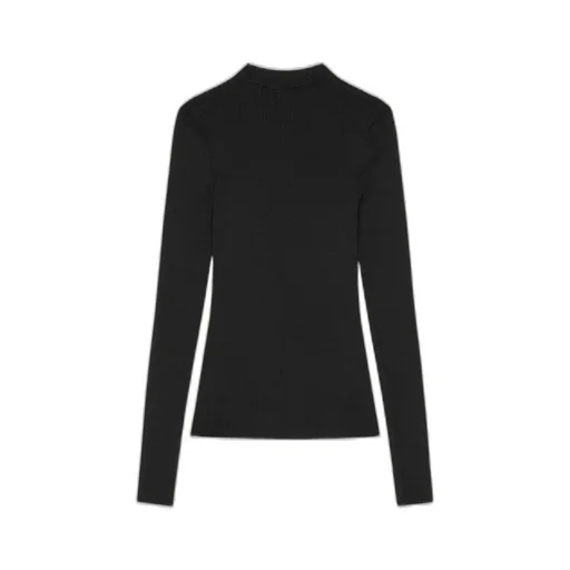 Top In Fine Rib With Givenchy Signature