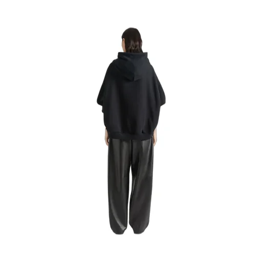 Hoodie Sweatshirt In Fleece With Givenchy Tape Print