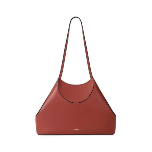 Small Facet Tote Bag In Grained Leather