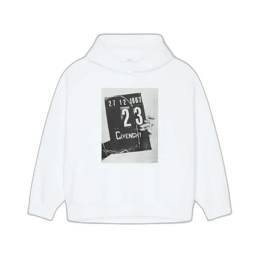 Hoodie In Fleece With Givenchy Clapperboard Print