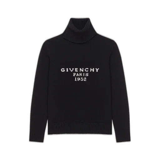 Turtleneck Sweater In Wool Cashmere With Givenchy Signature