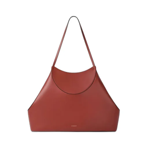 Medium Facet Tote Bag In Grained Leather