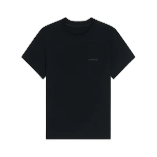 T-Shirt In Cotton With Givenchy Patch