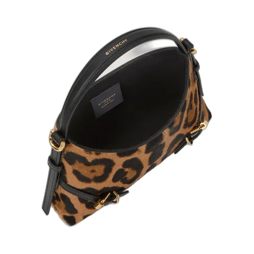 Nano Voyou Bag In Pony Effect Leather With Leopard Pattern