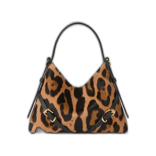 Nano Voyou Bag In Pony Effect Leather With Leopard Pattern