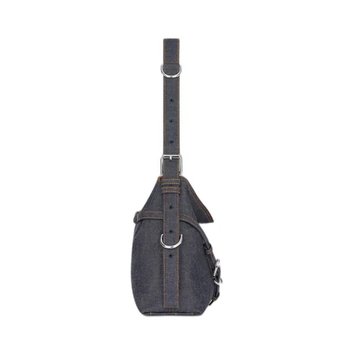 Medium Voyou Bag In Denim