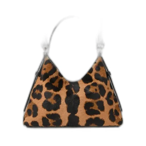 Nano Voyou Bag In Pony Effect Leather With Leopard Pattern