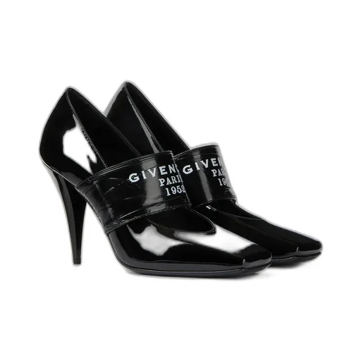 Sliced Square Givenchy Tape Pumps In Patent Leather