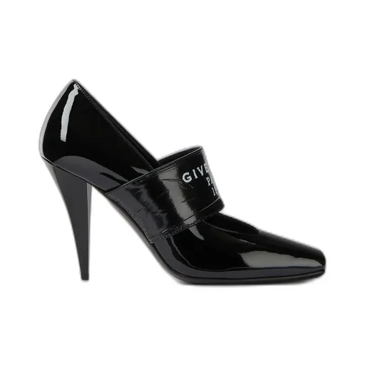 Sliced Square Givenchy Tape Pumps In Patent Leather