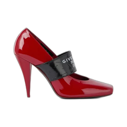 Sliced Square Givenchy Tape Pumps In Patent Leather