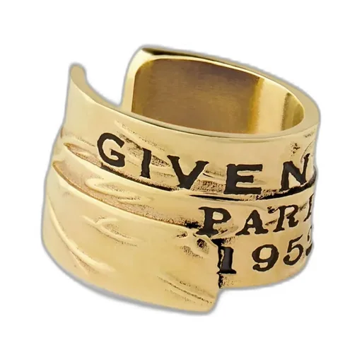 Givenchy Tape Earcuff In Metal And Enamel