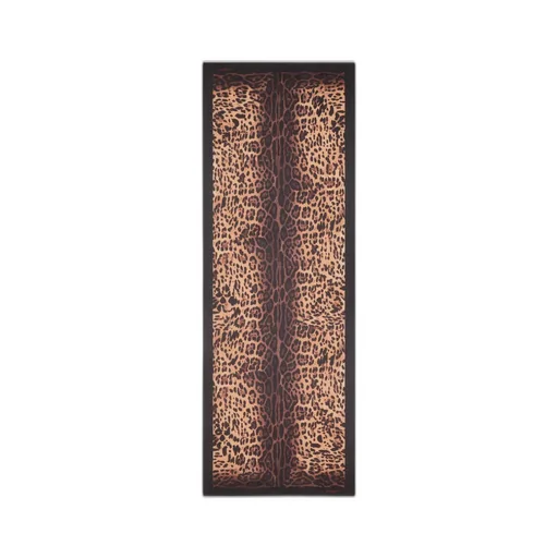 Stole In Silk Chiffon With Leopard Print
