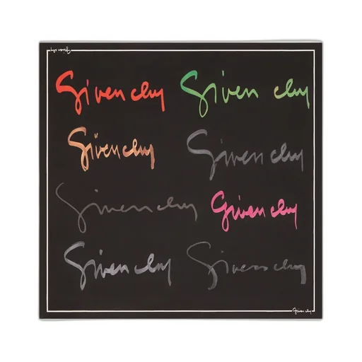 Square In Silk With Multicolored Givenchy Signature