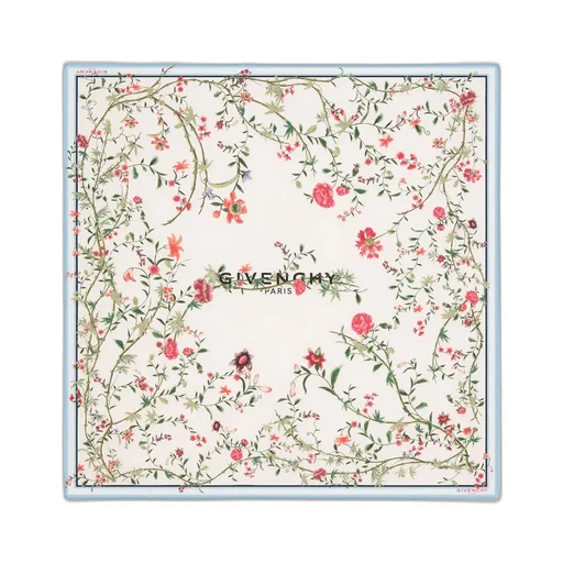 Square In Silk With Floral Print