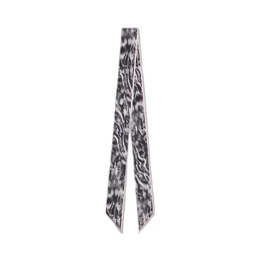 Bandeau In Silk With Animal Print