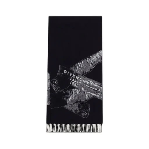 Givenchy Tape Scarf In Cashmere