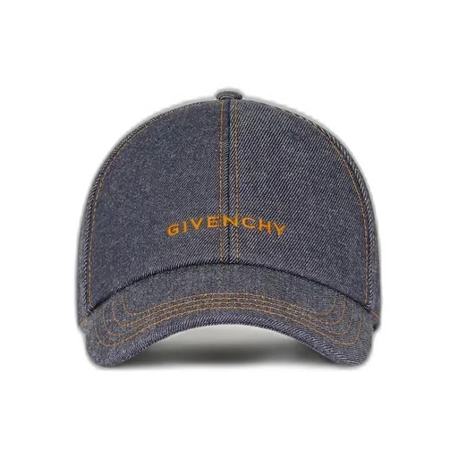 Givenchy Embroidered Cap In Denim