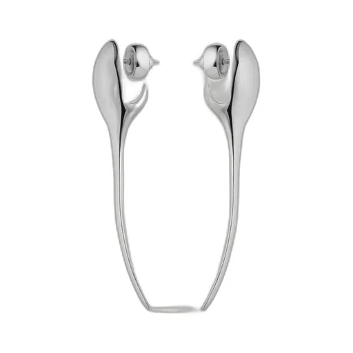Maple Seed Earrings In Metal