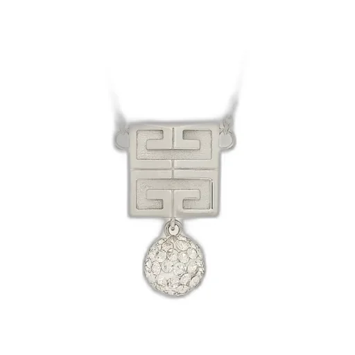 4G Necklace In Metal With Crystals