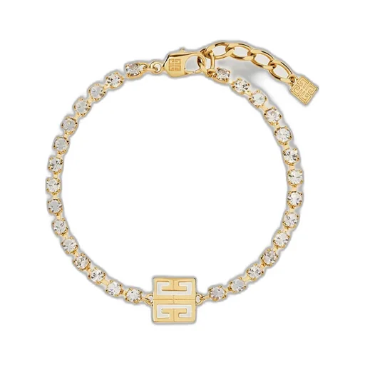 4G Bracelet In Metal With Crystals