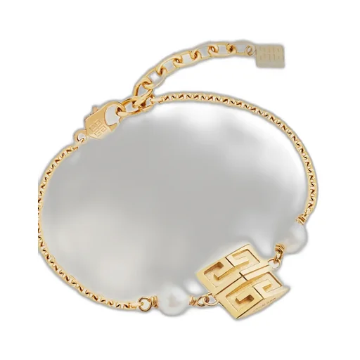 4G Bracelet In Metal With Pearls