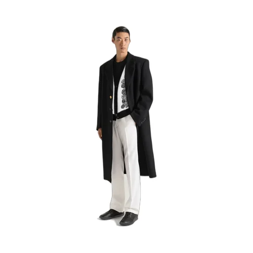 Coat In Wool And Cashemere