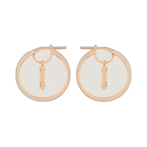4G Earrings In Metal With Crystals