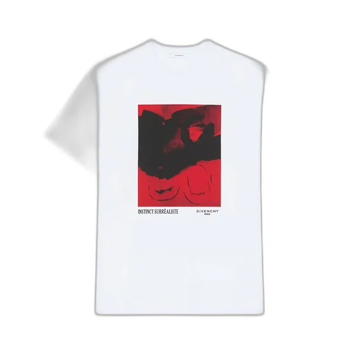 T-Shirt In Cotton With Surrealism Print