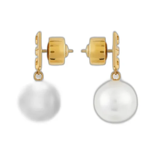 4G Earrings In Metal With Pearls