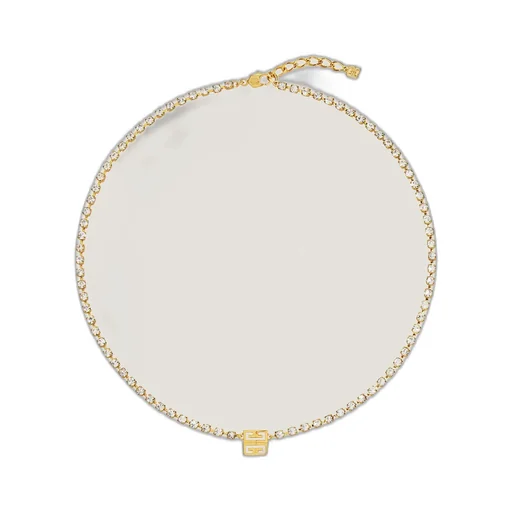 4G Necklace In Metal With Crystals